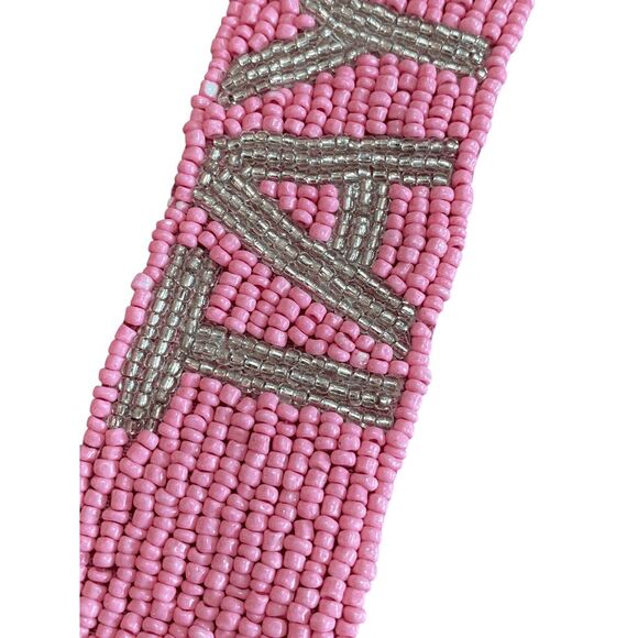 NWT Taylor Swift "Taylor's Version" Beaded Pink Purse Guitar Strap 47" - Picture 3 of 5